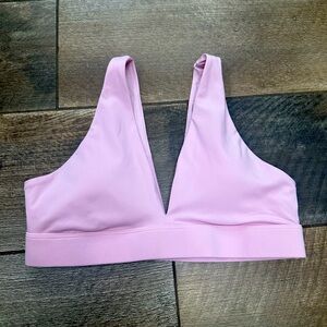 Antonio Melani Active Focus Lightweight V-Neck Sports Bra size L Pink